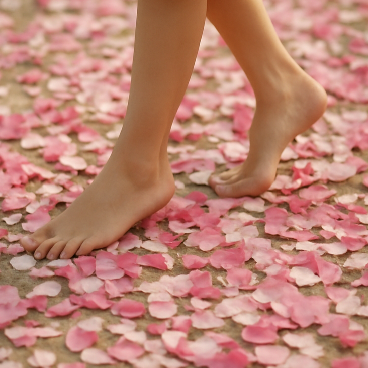 Walking on petals - Lit de fleurs