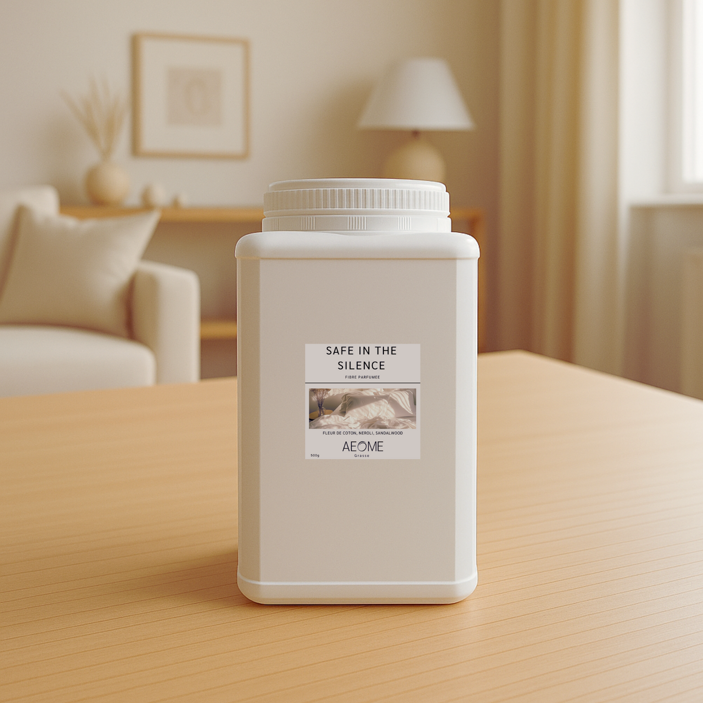 Safe in the Silence - fibre parfumée avec Aepur™