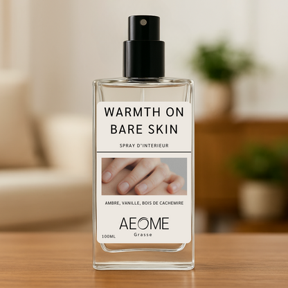 Warmth on bare skin  -spray d'intérieur avec Aepur™
