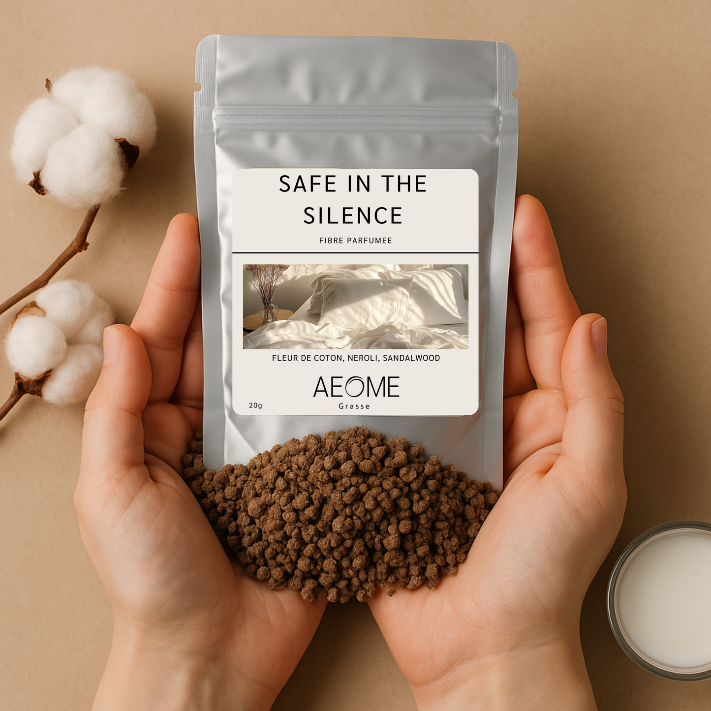 Safe in the Silence - fibre parfumée avec Aepur™