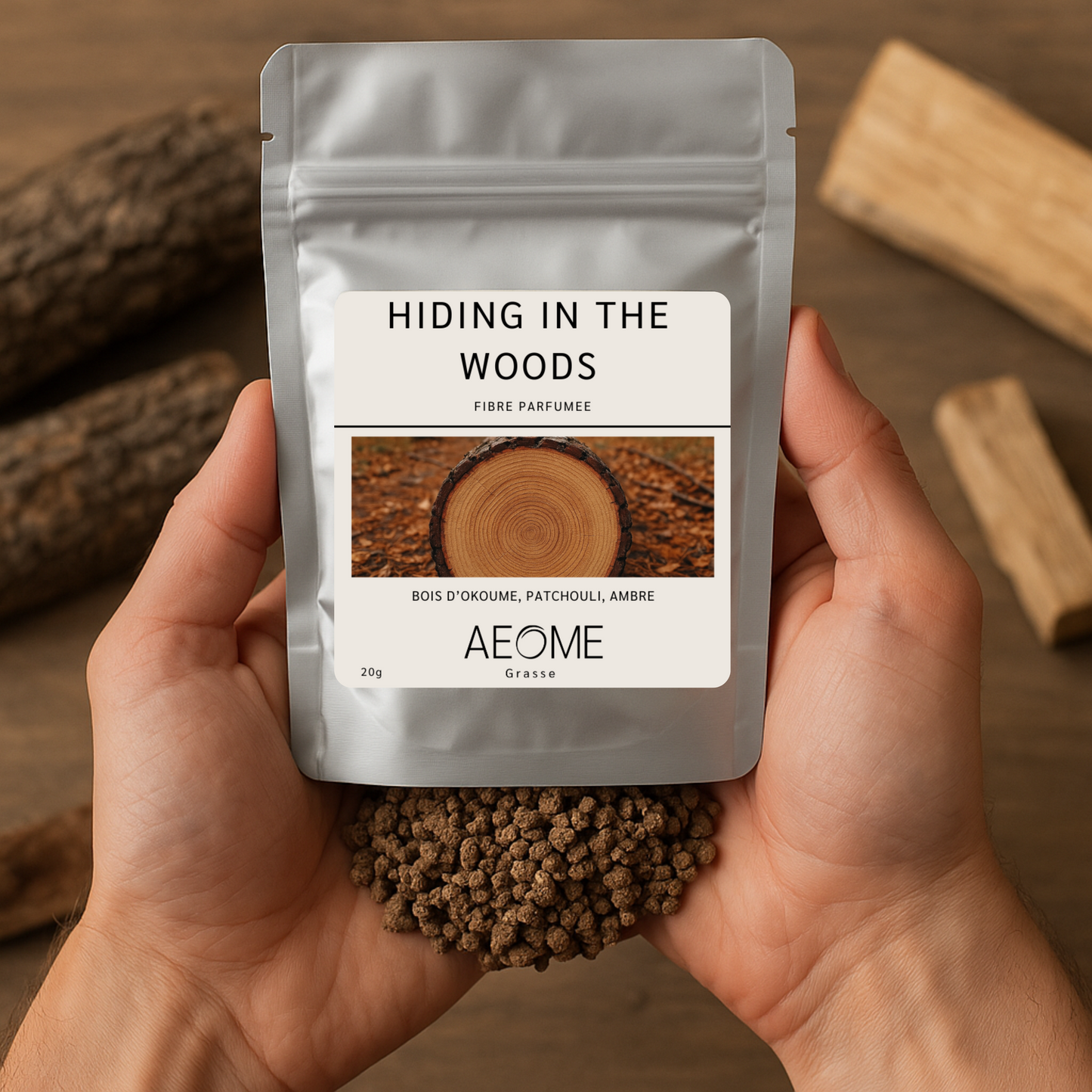 Hiding in the woods - fibre parfumée avec Aepur™