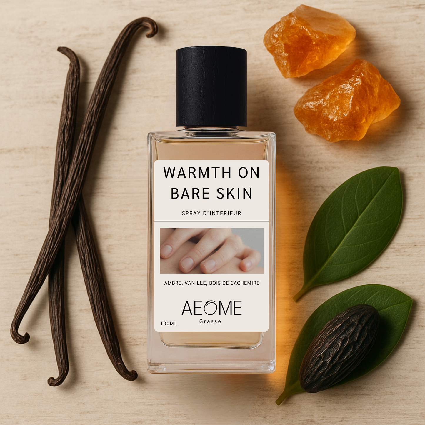 Warmth on bare skin  -spray d'intérieur avec Aepur™