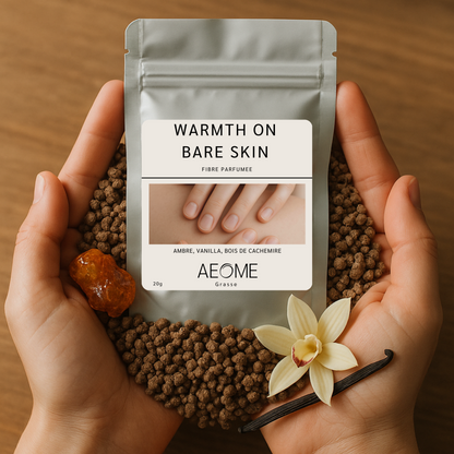 Warmth on bare skin - fibre parfumée avec Aepur™