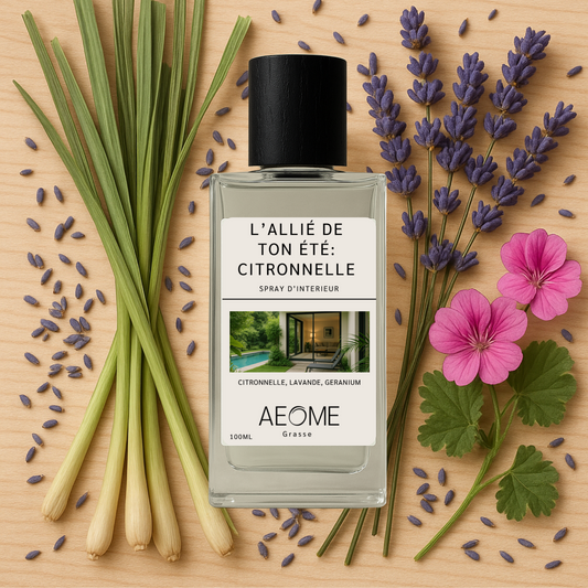 Ton allié pour l'été: Citronnelle  -spray d'intérieur avec Aepur™